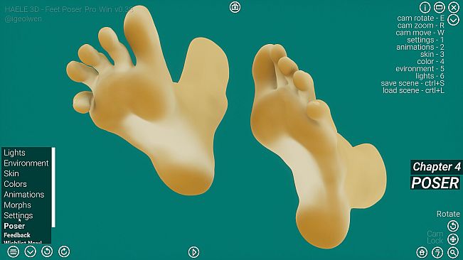 HAELE 3D - Feet Poses Pro - Drawing References