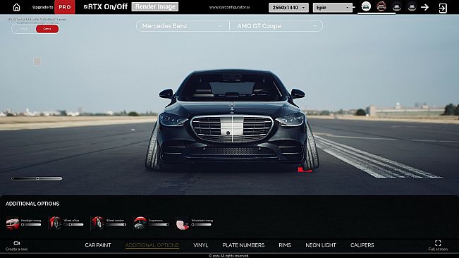 Realistic 3D Car Configurator