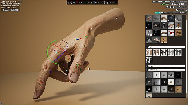 HAELE 3D - Hand Poses Lite - Drawing References