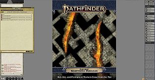 Fantasy Grounds - Pathfinder RPG - Pathfinder Flip-Mat - Shattered Dungeon