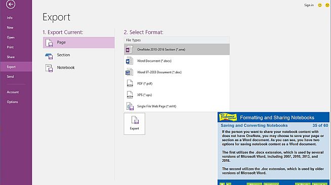 Professor Teaches OneNote 2016