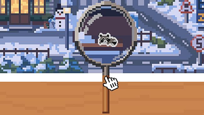 Hidden Raccoons in Winter