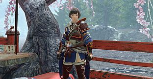 Monster Hunter Rise - "Kamura Cloak Braces" Hunter layered armor piece
