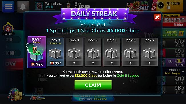 Poker Legends: Texas Hold'em Poker Tournaments