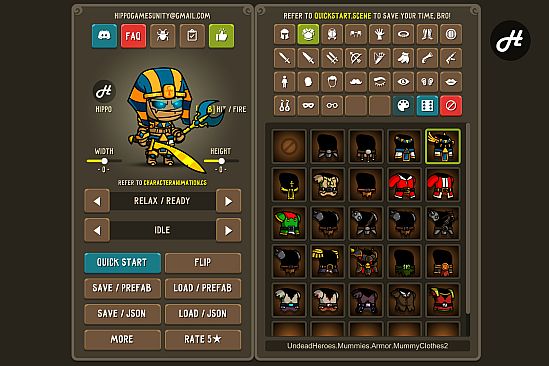 Fantasy Heroes: Character Editor & Sprite Sheet Maker