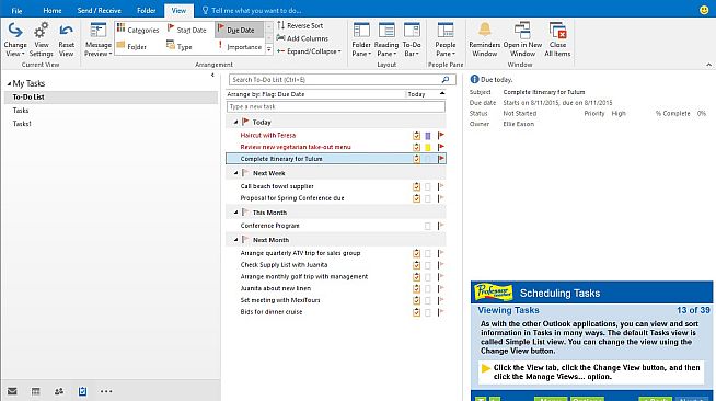 Professor Teaches Outlook 2016