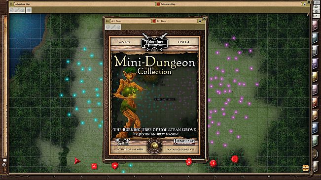Fantasy Grounds - Mini-Dungeon #030: The Burning Tree of Coilltean Grove (PFRPG)