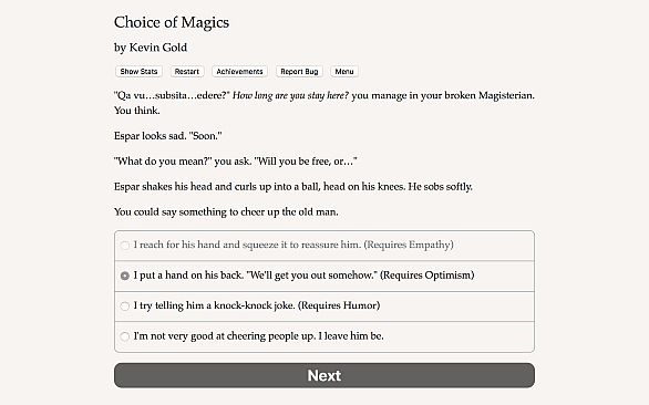 Choice of Magics