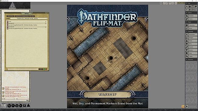 Fantasy Grounds - Pathfinder RPG - Pathfinder Flip-Mat - Warship