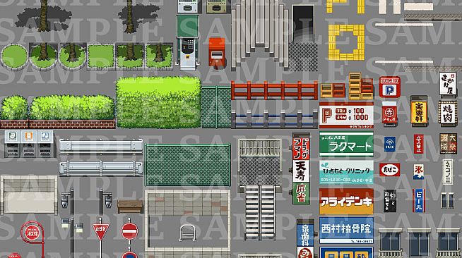 RPG Maker MZ - DorapixelMapChips - Modern JP