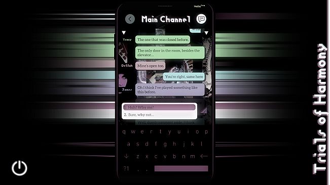 Trials of Harmony ~ A Found Phone Mystery Visual Novel