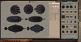 Fantasy Grounds - FG Steampunk Vehicles Map Pack