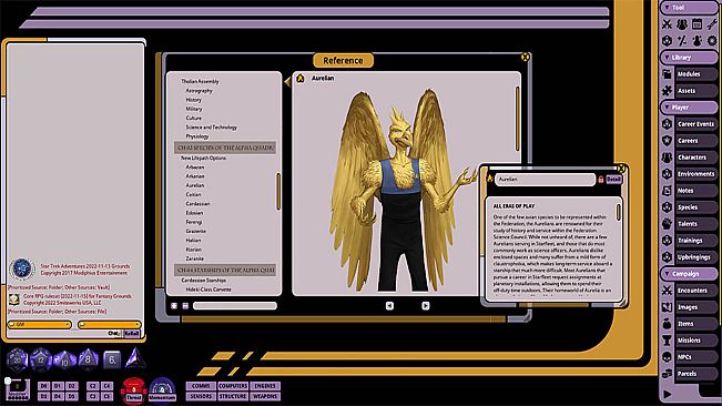 Fantasy Grounds - Star Trek Adventures: Alpha Quadrant Sourcebook
