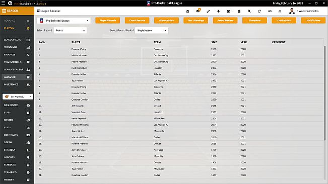 Draft Day Sports: Pro Basketball 2021