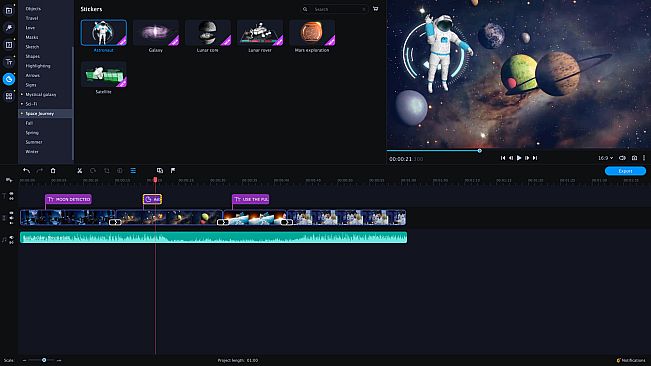 Movavi Video Editor Plus 2021 Effects - Future is now Set