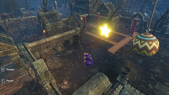 Worm in horror place