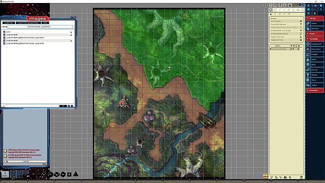 Fantasy Grounds - Starfinder RPG - Flipmat-Jungle World