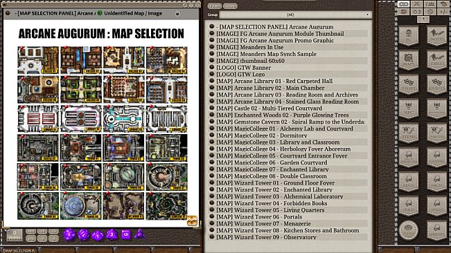 Fantasy Grounds - Meanders Map Pack: Arcane Augurum (Map Pack)