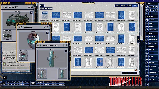 Fantasy Grounds - Traveller - Element Class Cruisers: Shipbuilder's Blueprints