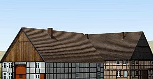 Modelset 1 - Railstation, Houses, Barn