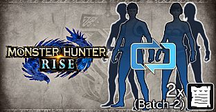 Monster Hunter Rise - Two Character Edit Vouchers (Batch 2)