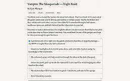Vampire: The Masquerade — Night Road