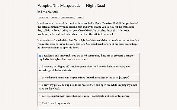 Vampire: The Masquerade — Night Road