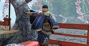 Monster Hunter Rise - "Kamura Cloak Garb" Hunter layered armor piece
