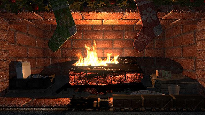 Virtual Interactive Fireplace - Christmas Decor