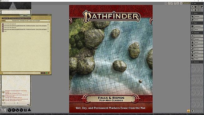 Fantasy Grounds - Pathfinder RPG - Pathfinder Flip-Mat - Classic Falls and Rapids