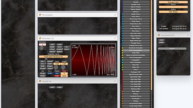 SFXEngine Modulator Pack