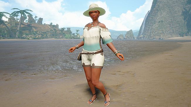 Monster Hunter Rise - "Summer Belt" Hunter layered armor piece