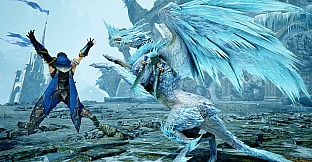 Monster Hunter Rise - "Velkhana Costume" Palamute layered armor set