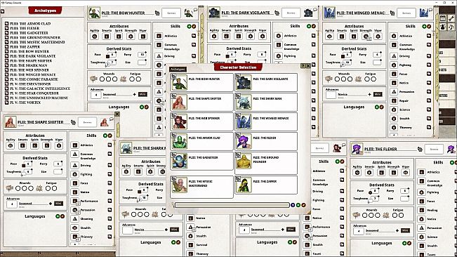 Fantasy Grounds - Necessary Evil Archetype Cards