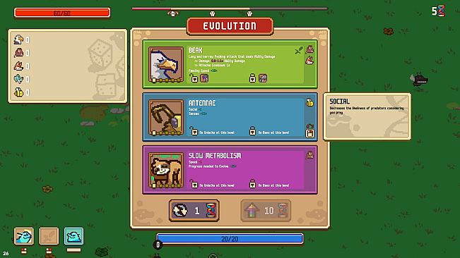 Everything is Crab: The Animal Evolution Roguelite
