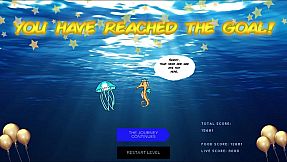 A lost jellyfish: Return to its parents