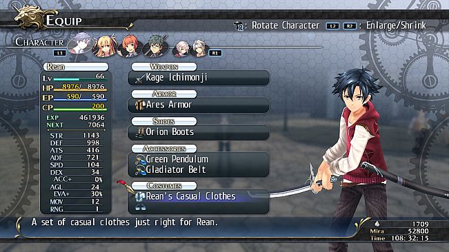 The Legend of Heroes: Trails of Cold Steel - Rean's Casuals
