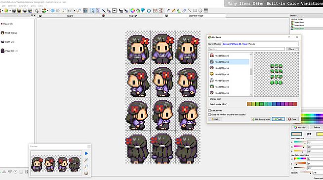 Game Character Hub PE: DS Generator Parts