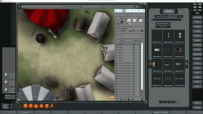 Fantasy Grounds - FG Siege Map Pack 2