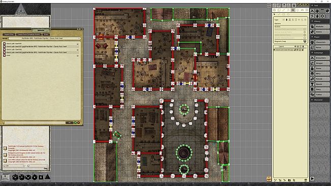 Fantasy Grounds - Pathfinder RPG - Pathfinder Flip-Mat - Classic Pub Crawl