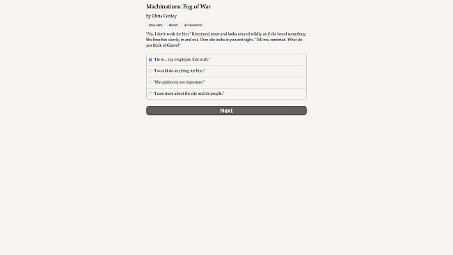 Machinations: Fog of War