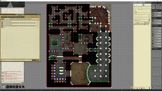 Fantasy Grounds - Pathfinder RPG - Pathfinder Flip-Mat - Classic Thieves' Guild