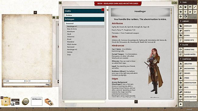 Fantasy Grounds - Deadlands Dark Ages Archetypes