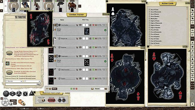 Fantasy Grounds - Deadlands: the Weird West Oversized Action Deck