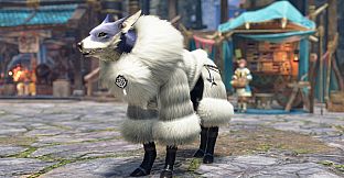 Monster Hunter Rise - "Canyne Fluffy Fur" Palamute layered armor set
