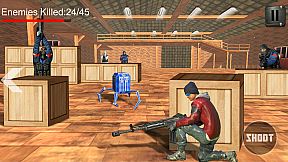 Indoor Sniper Shooting Alpha Strike in Corona Virus Lockdown
