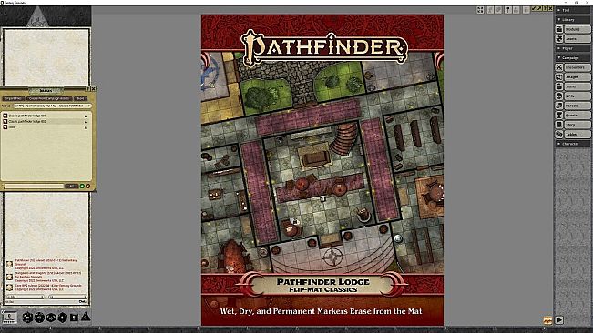 Fantasy Grounds - Pathfinder RPG - GameMastery Flip-Mat - Classic Pathfinder Lodge