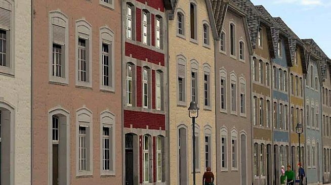 Modelset 1 - Railstation, Houses, Barn