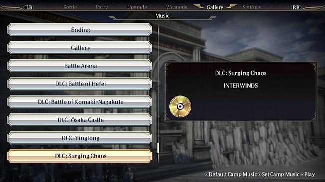 WARRIORS OROCHI 4 - BGM Pack 2