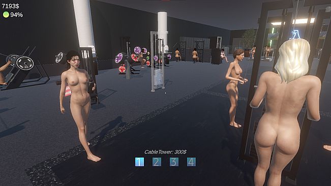 Hot Girls Gym - Nudist Gym Manager